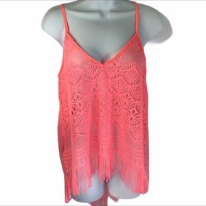 LF Rumor Boutique woven lace top NWT